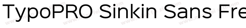 TypoPRO Sinkin Sans Free字体转换